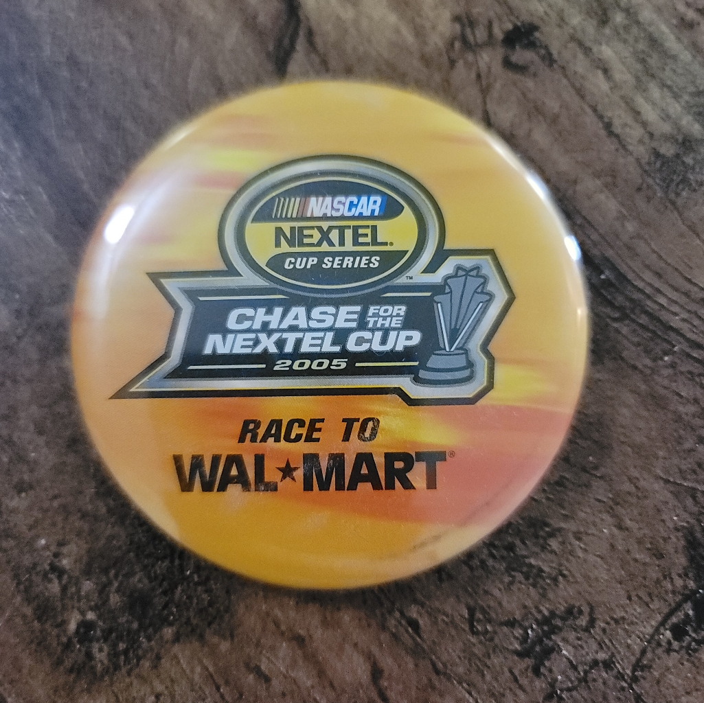 Nascar Nextel WalMart Promo Pinback Button